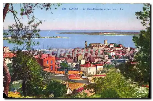 Cartes postales Cannes Le Mont Chevalier et les Iles