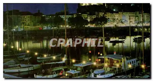 Ansichtskarte AK Cote d'Azur Menton La Vieille Ville et le Pont la nuit