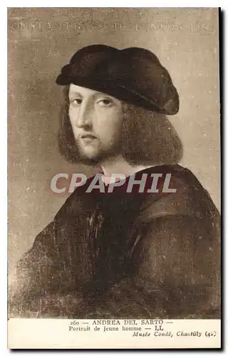 Ansichtskarte AK Andrea Del Sarto Portail de Jeune Homme Musee Conde Chantilly