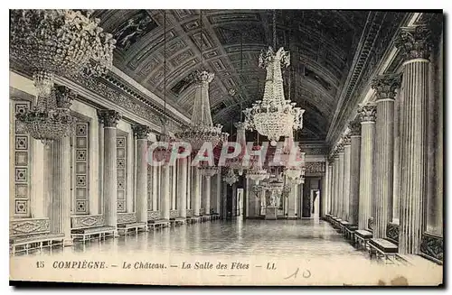 Cartes postales Compiegne le Chateau la Salle des fetes