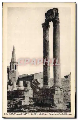 Cartes postales Arles sur rhone Theatre Antique Colonnes Corinthiennes