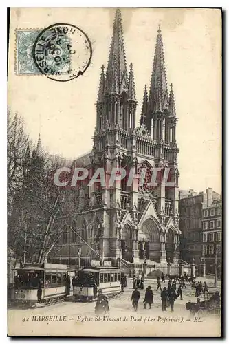 Ansichtskarte AK Marseille Eglise St Vincent de Paul les Reformes