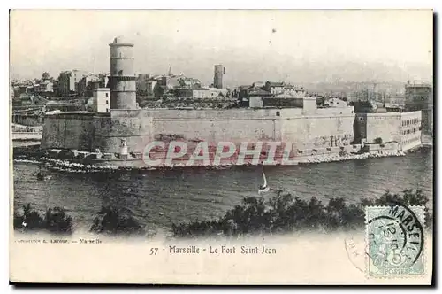 Cartes postales Marseille le Fort Saint Jean