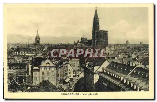 Cartes postales Strasbourg vue generale