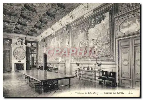 Cartes postales Chateau de Chantilly Galerie des Cerfs