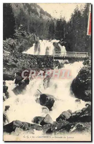 Ansichtskarte AK Cauterets Cascade du Lutour