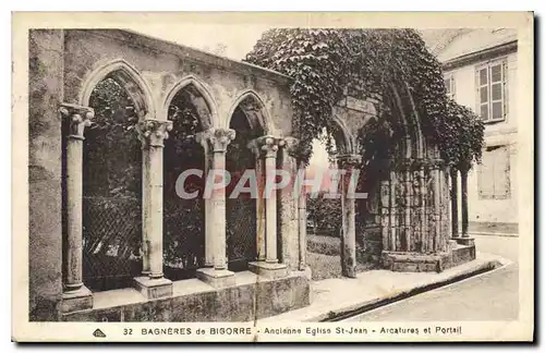 Ansichtskarte AK Bagneres de Bigorre Ancienne Eglise St Jean Arcatures et Portail