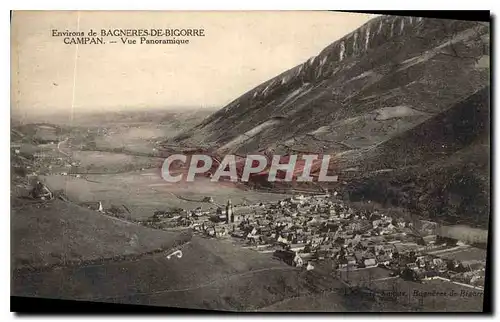 Ansichtskarte AK Environs de Bagneres de Bigorre Campan Vue Panoramique