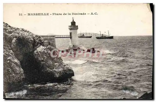 Ansichtskarte AK Marseille Phare de la Desirade