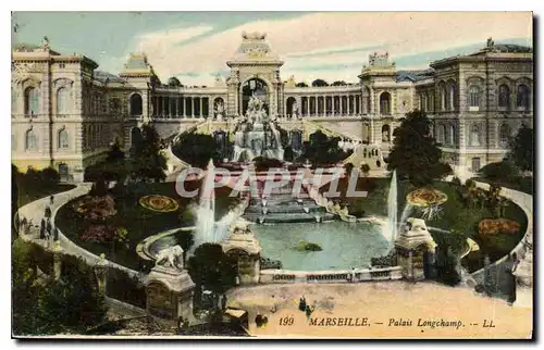 Cartes postales Marseille Palais Longchamp