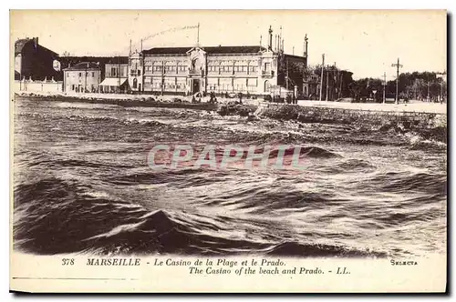 Ansichtskarte AK Marseille Le Casino de la Plage et le Prado