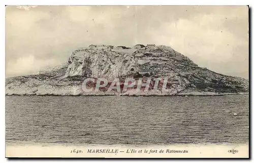 Cartes postales Marseille L'Ile et le fort de Ratonneau