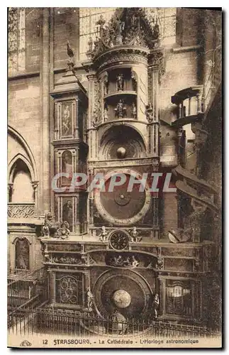 Cartes postales Strasbourg La Cathedrale l'Horloge astronomique