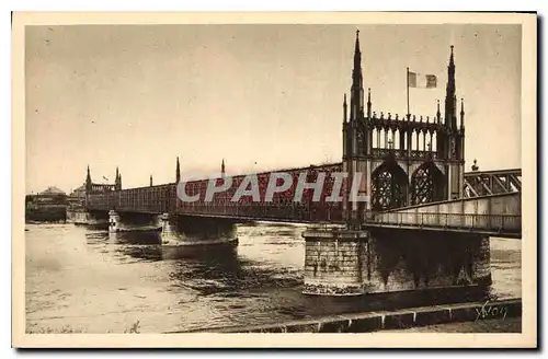 Cartes postales La Douce France Strasbourg Bas Rhin Le Pont de Chemin de fer sur le Rhin