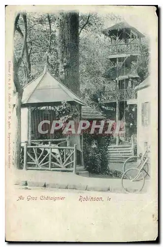 Cartes postales Au Gros Chataignier Robinson Velo cycle