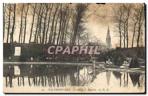 Ansichtskarte AK Valenciennes Jardin de la Rhonelle