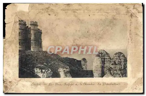 Cartes postales Etretat le Fort Frefosse et la Chambre des Demoisselles