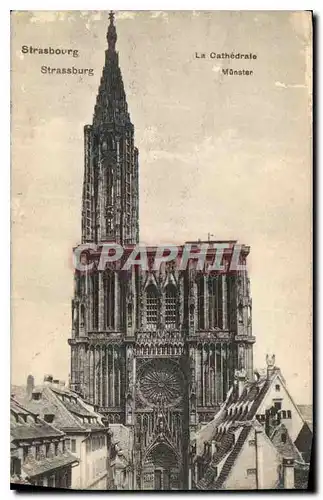 Cartes postales Strasbourg La Cathedrale
