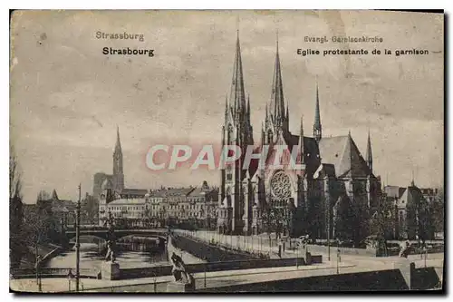 Ansichtskarte AK Strasbourg Eglise protestante de la garnison