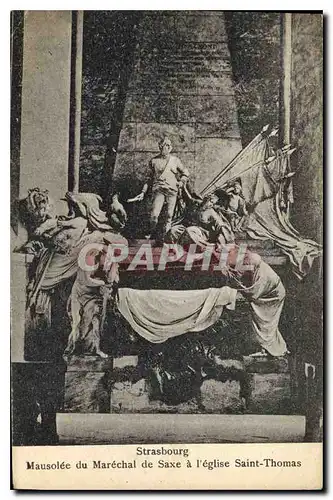 Cartes postales Strasbourg Mausolee du Marechal de Saxe a l'Eglise Saint Thomas
