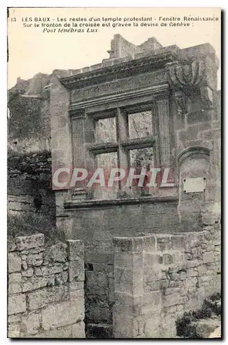 Ansichtskarte AK Les Baux les restes d'un temple protestant