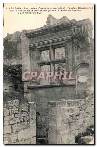Cartes postales Les Baux les restes d'un temple protestant
