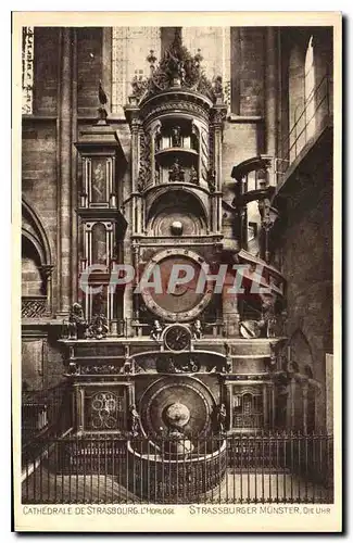 Cartes postales Cathedrale de Strasbourg l'Horloge