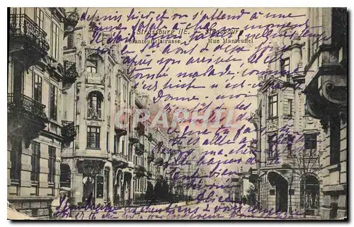 Cartes postales Strasbourg Rue Manteuffel