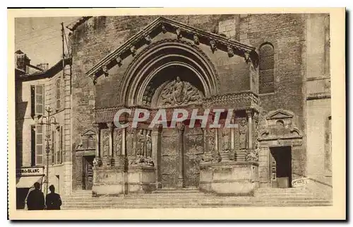 Cartes postales Arles sur Phone facade de la Cathedrale St Trophime le plus beau morceau d'architecture romane d