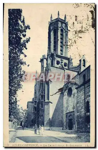 Ansichtskarte AK Aix en Provence la Cathedrale St Sauveur