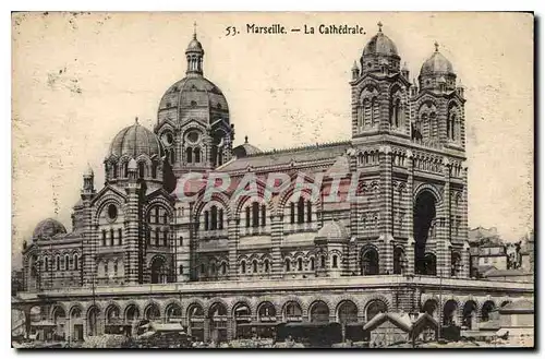 Cartes postales Marseille La Cathedrale