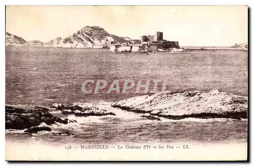 Ansichtskarte AK Marseille Le Chateau d'If et les Iles