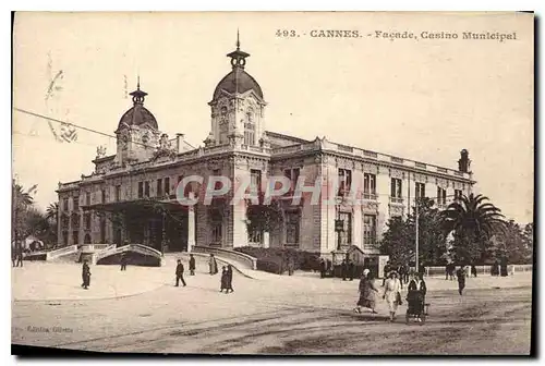 Cartes postales Cannes facade Casino Municipal