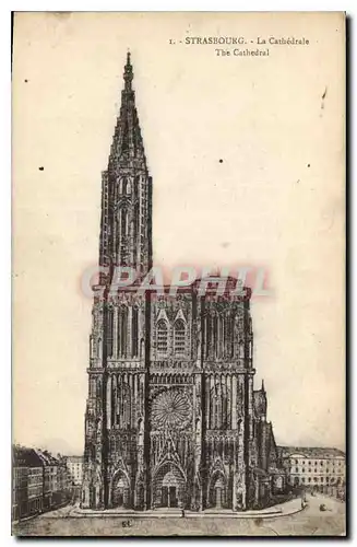 Cartes postales Strasbourg La Cathedrale