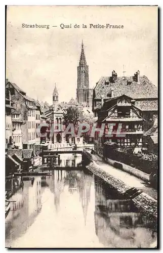 Ansichtskarte AK Strasbourg Quai de la Petite France