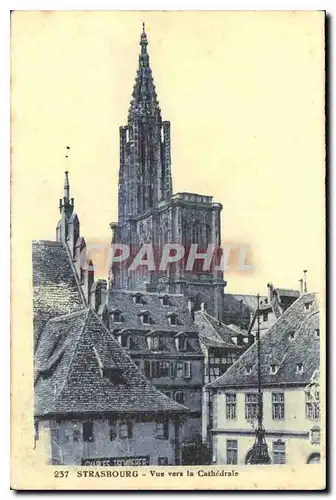 Cartes postales Strasbourg Vue vers la Cathedrale