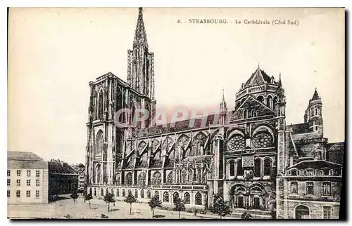 Ansichtskarte AK Strasbourg La Cathedrale cote sud