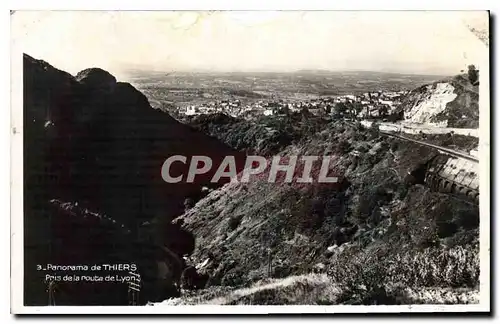 Ansichtskarte AK Panorama de Thiers Pris de la route de Lyon