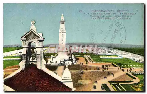 Cartes postales Notre Dame de Lorette Vue prise du Dome de la Chapelle Les Pelerins du Dimanche