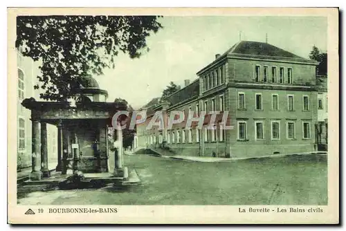 Cartes postales Bourbonne les Bains La Buvette les bains civils