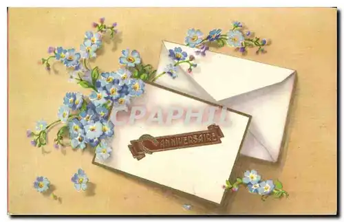 Cartes postales Anniversaire Fleurs