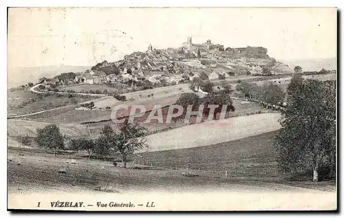 Cartes postales Vezelay Vue generale