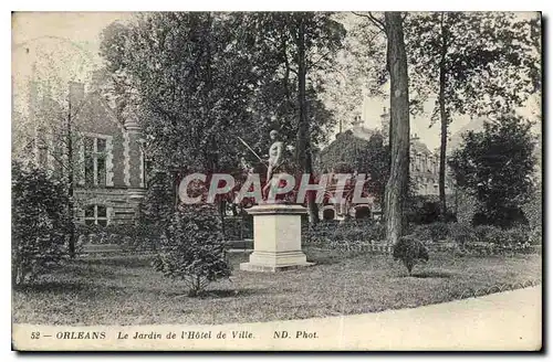 Cartes postales Orleans Le Jardin de l'Hotel de Ville