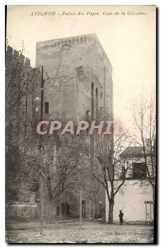 Cartes postales Avignon Palais des Papes Coin de la Glaciere