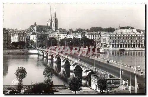 Ansichtskarte AK Bayonne B Pyr Le Pont St Esprit et l'Adour