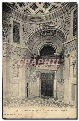 Cartes postales Chateau d'Anet E et I Interieur de la Chapelle