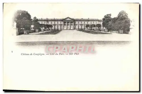 Cartes postales Chateau de Compiegne Cote du Parc