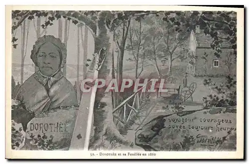 Cartes postales Dorothee et sa Feuillee en 1860