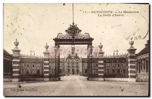 Cartes postales Zuydcoote Le Sanatorium La Grille d'Entree