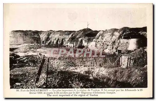 Ansichtskarte AK Fort de Douaumont Le plus important de la region de Verdun